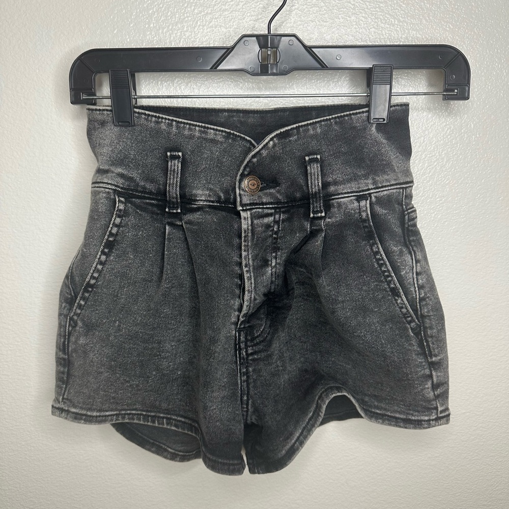 Black Denim Hollister Shorts
